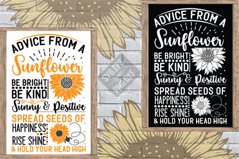 Advice from a sunflower SVG SVG Creativeart88 
