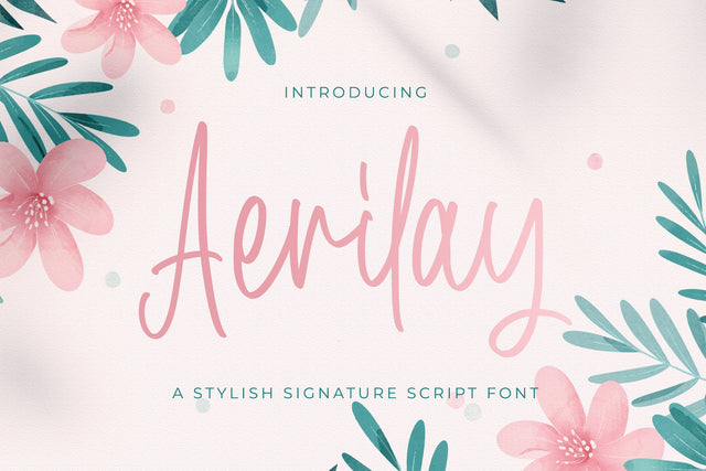 Aerilay - Handwritten Font Font StringLabs 