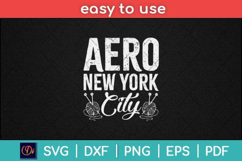 Aero New York City Crochet Svg Design SVG artprintfile 
