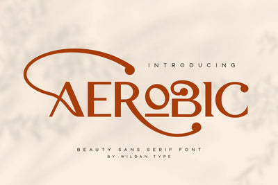 Aerobic Font Wildan Type 