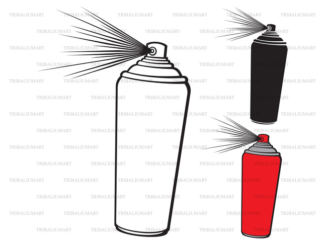 Aerosol stencil SVG TribaliumArtSF 
