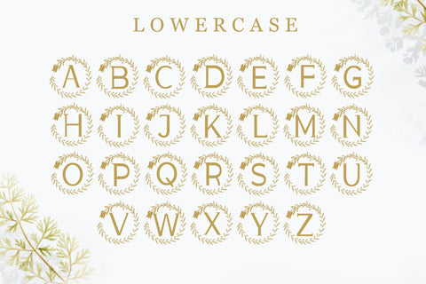 Aesthetic Monogram Font LetterdayStudio 