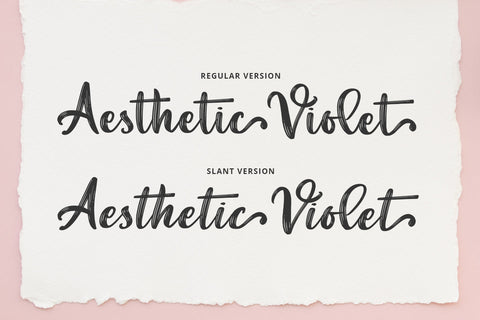 Aesthetic Violet Font Abo Daniel Studio 