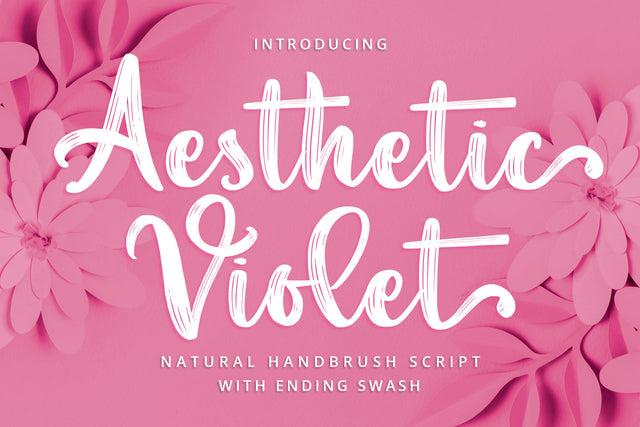Aesthetic Violet Font Abo Daniel Studio 