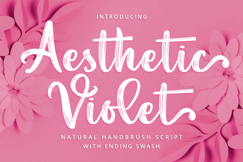 Aesthetic Violet Font Abo Daniel Studio 