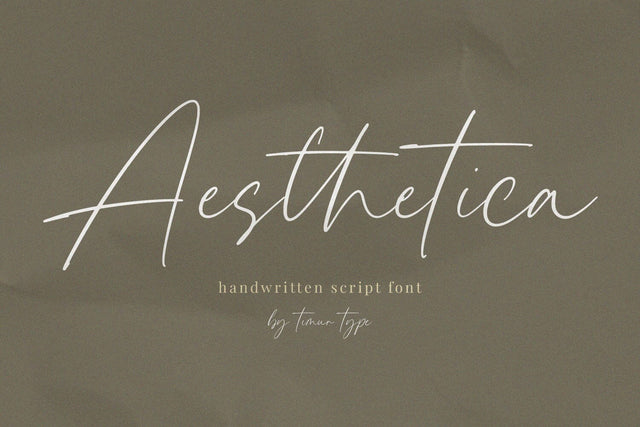 Aesthetica Font Timur type 