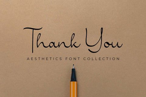 Aesthetics Font love script 