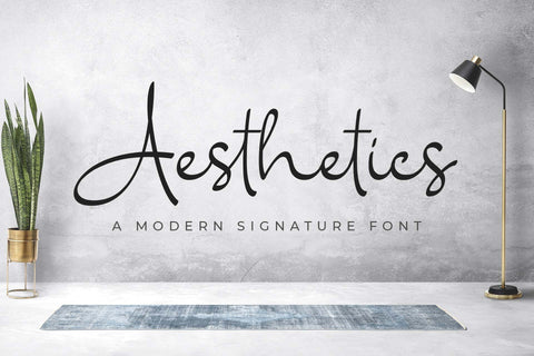 Aesthetics Font love script 