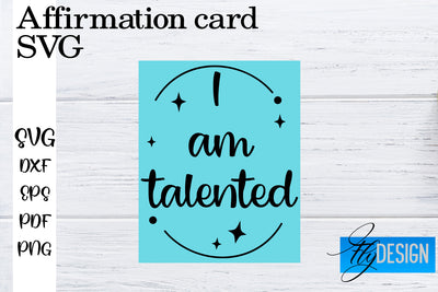 Affirmation Cards SVG | Positive Affirmation SVG SVG Fly Design 
