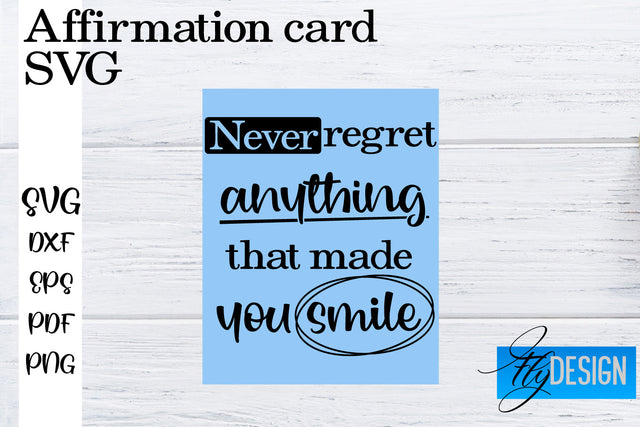 Affirmation Cards SVG | Positive Affirmation SVG SVG Fly Design 