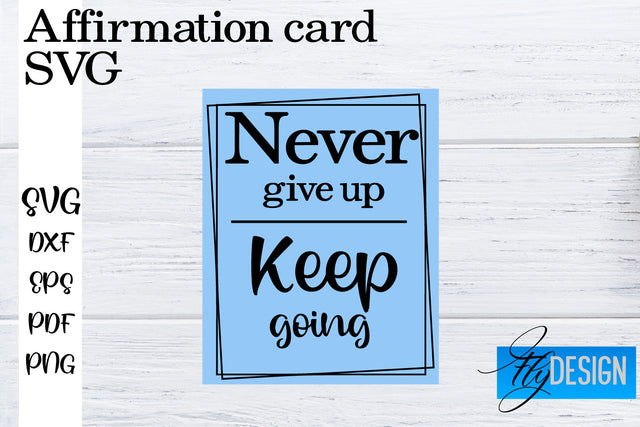 Affirmation Cards SVG | Positive Affirmation SVG SVG Fly Design 