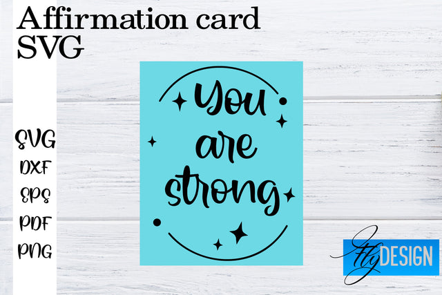 Affirmation Cards SVG | Positive Affirmation SVG SVG Fly Design 