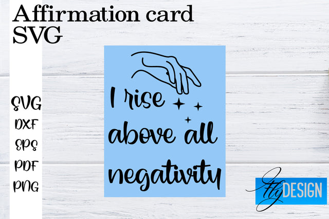 Affirmation Cards SVG | Positive Affirmation SVG SVG Fly Design 