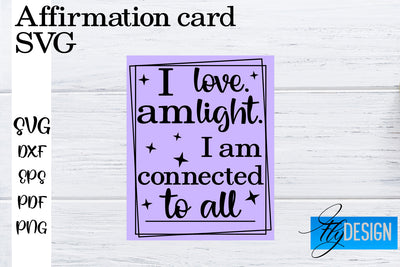 Affirmation Cards SVG | Positive Affirmation SVG SVG Fly Design 