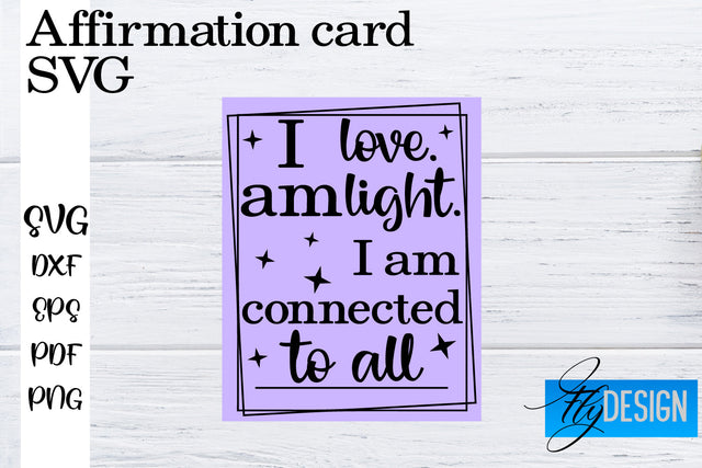 Affirmation Cards SVG | Positive Affirmation SVG SVG Fly Design 