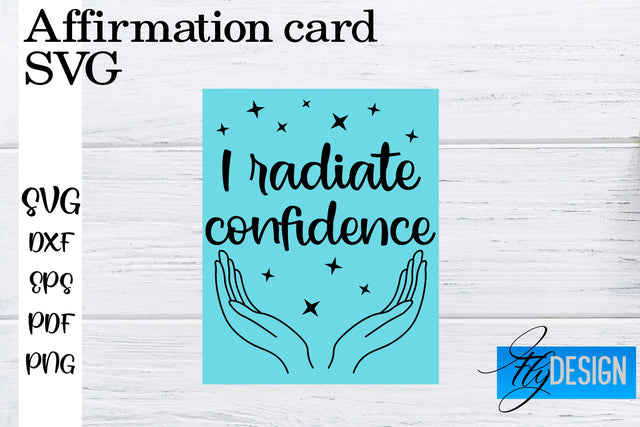 Affirmation Cards SVG | Positive Affirmation SVG SVG Fly Design 