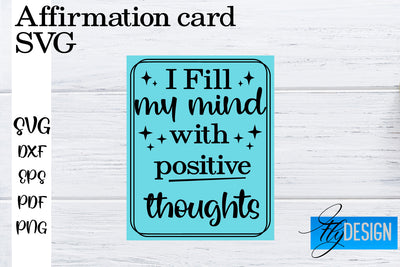 Affirmation Cards SVG | Positive Affirmation SVG SVG Fly Design 