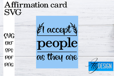 Affirmation Cards SVG | Positive Affirmation SVG SVG Fly Design 