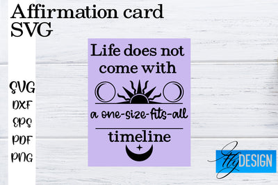 Affirmation Cards SVG | Positive Affirmation SVG SVG Fly Design 