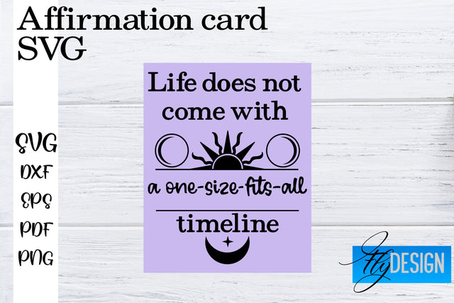 Affirmation Cards SVG | Positive Affirmation SVG SVG Fly Design 