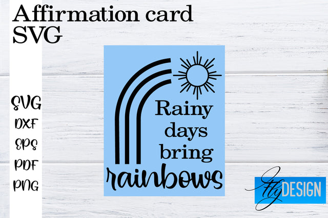 Affirmation Cards SVG | Positive Affirmation SVG SVG Fly Design 