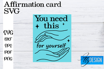 Affirmation Cards SVG | Positive Affirmation SVG SVG Fly Design 