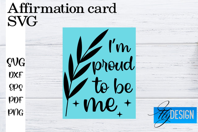 Affirmation Cards SVG | Positive Affirmation SVG SVG Fly Design 