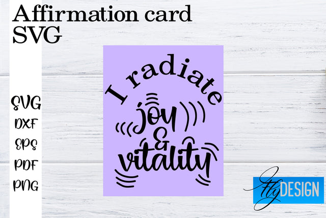 Affirmation Cards SVG | Positive Affirmation SVG SVG Fly Design 