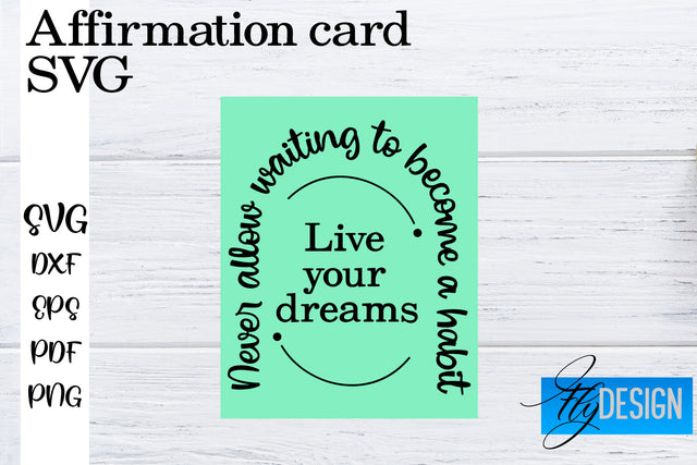 Affirmation Cards SVG | Positive Affirmation SVG SVG Fly Design 
