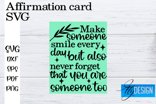 Affirmation Cards SVG | Positive Affirmation SVG SVG Fly Design 
