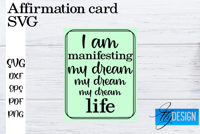 Affirmation Cards SVG | Positive Affirmation SVG SVG Fly Design 
