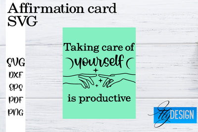 Affirmation Cards SVG | Positive Affirmation SVG SVG Fly Design 