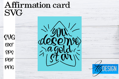Affirmation Cards SVG | Positive Affirmation SVG SVG Fly Design 