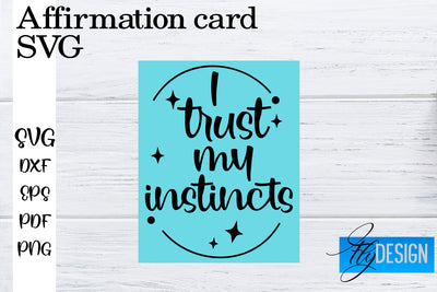 Affirmation Cards SVG | Positive Affirmation SVG SVG Fly Design 