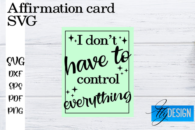 Affirmation Cards SVG | Positive Affirmation SVG SVG Fly Design 