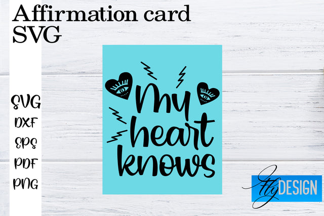 Affirmation Cards SVG | Positive Affirmation SVG SVG Fly Design 