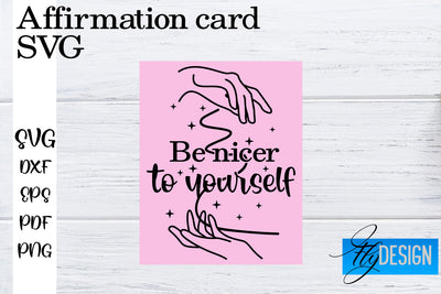 Affirmation Cards SVG | Positive Affirmation SVG SVG Fly Design 
