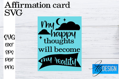 Affirmation Cards SVG | Positive Affirmation SVG SVG Fly Design 