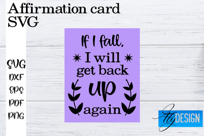 Affirmation Cards SVG | Positive Affirmation SVG SVG Fly Design 