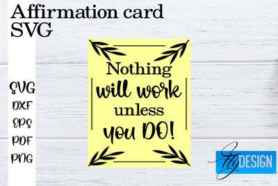 Affirmation Cards SVG | Positive Affirmation SVG SVG Fly Design 