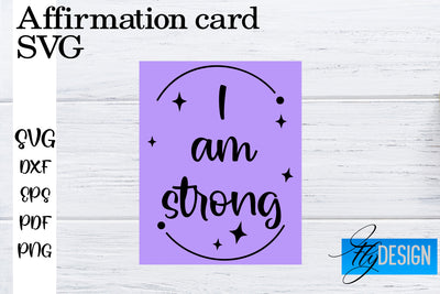 Affirmation Cards SVG | Positive Affirmation SVG SVG Fly Design 