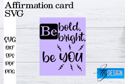 Affirmation Cards SVG | Positive Affirmation SVG SVG Fly Design 
