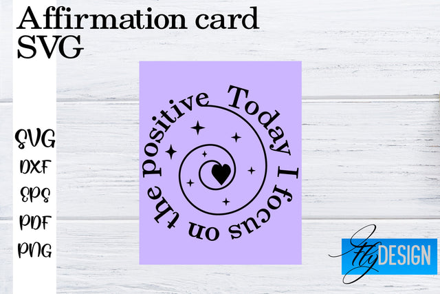 Affirmation Cards SVG | Positive Affirmation SVG SVG Fly Design 