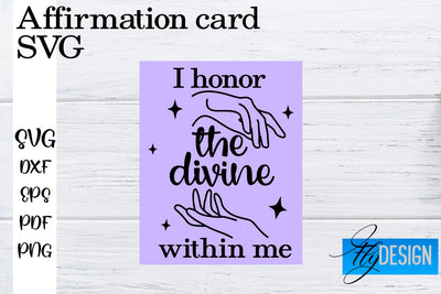 Affirmation Cards SVG | Positive Affirmation SVG SVG Fly Design 