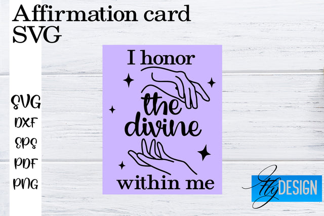 Affirmation Cards SVG | Positive Affirmation SVG SVG Fly Design 