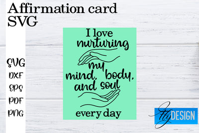 Affirmation Cards SVG | Positive Affirmation SVG SVG Fly Design 