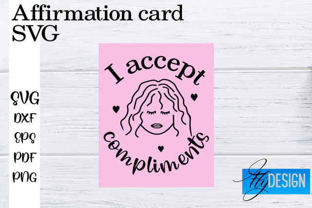Affirmation Cards SVG | Positive Affirmation SVG SVG Fly Design 
