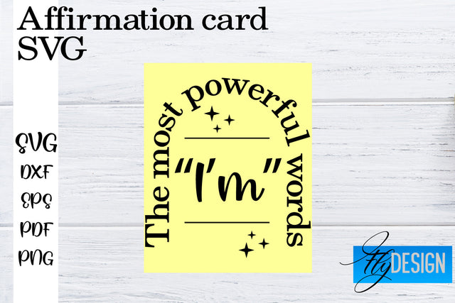 Affirmation Cards SVG | Positive Affirmation SVG SVG Fly Design 