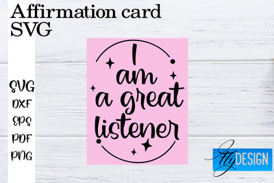 Affirmation Cards SVG | Positive Affirmation SVG SVG Fly Design 
