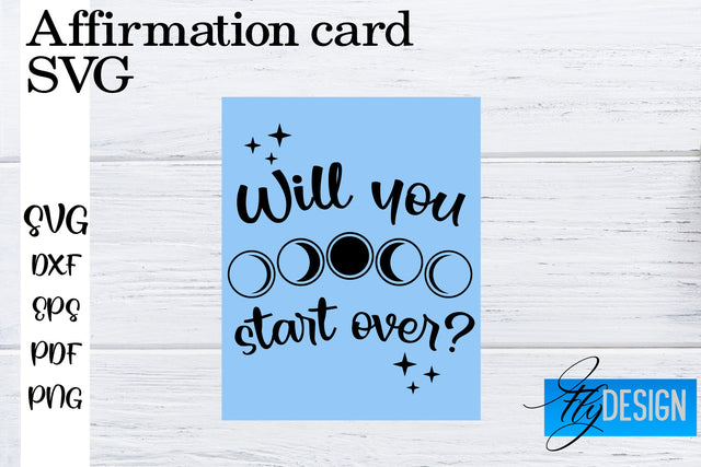 Affirmation Cards SVG | Positive Affirmation SVG SVG Fly Design 